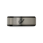 heartfelt thanks for her – black & gray tungsten bassist grooving wedding band