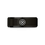 presents for special her – black tungsten solomons knot circle wedding band