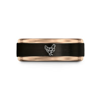personalized thank you presents – black & rose gold tungsten chicken cuts diagram wedding band