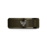 personalized thank you presents – gunmetal & rose gold tungsten chicken cuts diagram wedding band