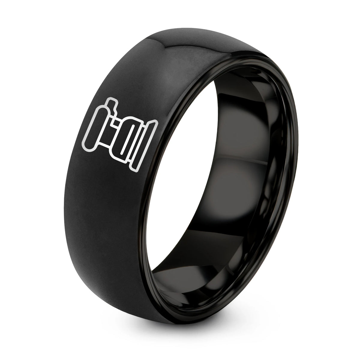 thank You Gifts Ideas – black tungsten thickness sander ring
