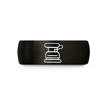 custom thank you rings – black tungsten thickness sander wedding band