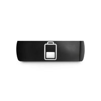 unique gratitude presents – black tungsten battery icon wedding band