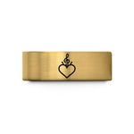 thank you present box – gold tungsten heart crown wedding band
