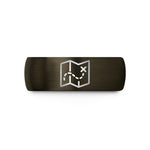 customized thank you items – gunmetal & black tungsten marked route wedding band