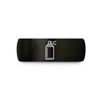 presents showing love thanks – black tungsten spray adhesive can wedding band
