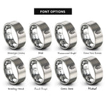 font options for inside engraving on gray the devil rings