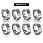 font options for inside engraving on gray the emperor rings