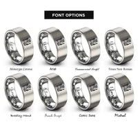 font options for inside engraving on gray the emperor rings