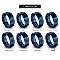 font options for inside engraving on blue the shard rings