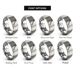 font options for inside engraving on grey torque wrench rings