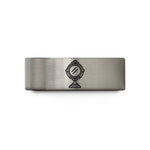tungsten carbide men's ring – blue & grey tungsten scrying mirror wedding band