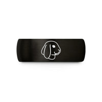 tungsten carbide rings her – black & rose gold tungsten mini lop wedding band