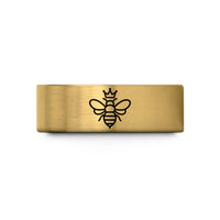 engraved tungsten rings her – gold tungsten queen bee wedding band