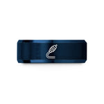 matching bands for couples – blue tungsten coaxial cable wedding band