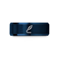 matching bands for couples – blue tungsten coaxial cable wedding band