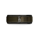 comfort fit rings for him – gunmetal & black tungsten siphon brewer wedding band