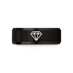 women's tungsten wedding band – black tungsten ruby wedding band