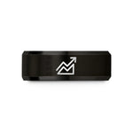tungsten carbide ring her – black tungsten contour index line wedding band