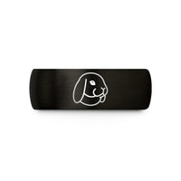 comfort fit metal rings – black & rose gold tungsten holland lop wedding band