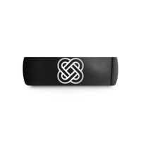 black tungsten band him – black tungsten josephine love knot wedding band