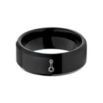 engraved tungsten rings her – black tungsten connecting rod wedding band