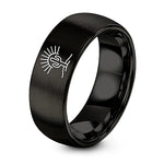 swatch color sample for Desert Sunburst Cactus ring style 04