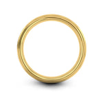 women's tungsten wedding ring – bee honeycomb engraving on black & gold tungsten wedding band