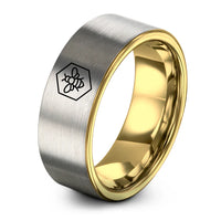 swatch color sample for Bee Honeycomb ring style 14