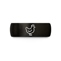 engraved tungsten ring him – black tungsten chicken wedding band