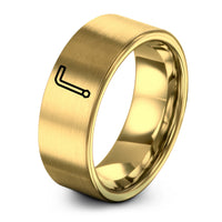 tungsten rose gold ring – gold tungsten allen key hex ring