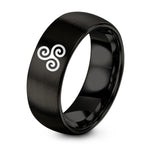swatch color sample for Double Triskelion ring style 03