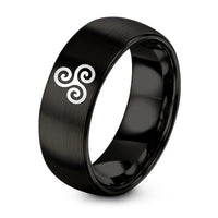 swatch color sample for Double Triskelion ring style 03