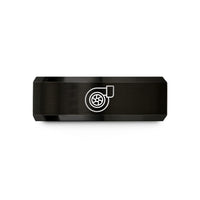 black tungsten wedding ring – black tungsten turbocharger wedding band