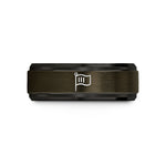 tungsten carbide ring female – gunmetal & black tungsten black flag wedding band