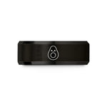 ladies tungsten carbide ring – black tungsten happy avocado wedding band