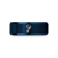 women's tungsten wedding band – blue tungsten outboard motor wedding band