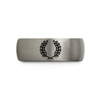 tungsten rings for him – gold & grey tungsten bakers wheat wreath wedding band