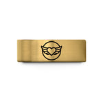 custom engraved wedding rings – gold tungsten wings heart circle wedding band