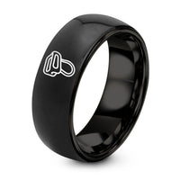 Tungsten Carbide Men Ring – black tungsten belay device atc ring