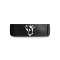 men's black wedding ring – black tungsten belay device atc wedding band