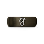 men's black wedding ring – gunmetal & black tungsten belay device atc wedding band
