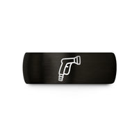 engraved tungsten ring him – black tungsten hose nozzle wedding band