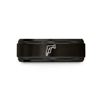 engraved tungsten ring him – black tungsten hose nozzle wedding band