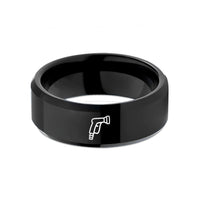 tungsten comfort fit ring – black tungsten hose nozzle wedding band