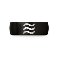comfort fit tungsten band – black tungsten approximately equal wedding band