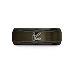 tungsten ring for men women – gunmetal & black tungsten level crossing gates wedding band