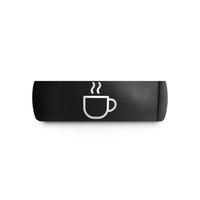 black tungsten ring him – black tungsten coffee cup steam wedding band