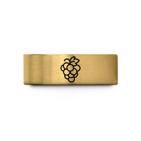 comfort fit tungsten ring – gold tungsten grape cluster wedding band