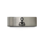 tungsten men's band ring – blue & gray tungsten joystick wedding band